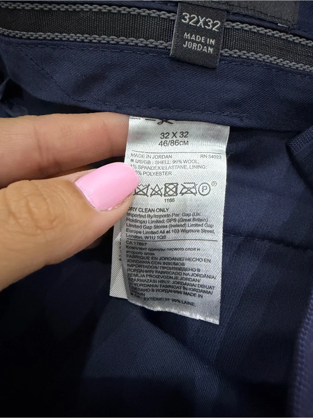 Banana Republic Slim Fit Navy Dress Pants